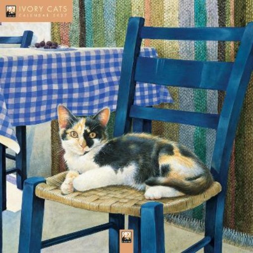 Picture of Ivory Cats by Lesley Anne Ivory Wall Calendar 2027 (Art Calendar)