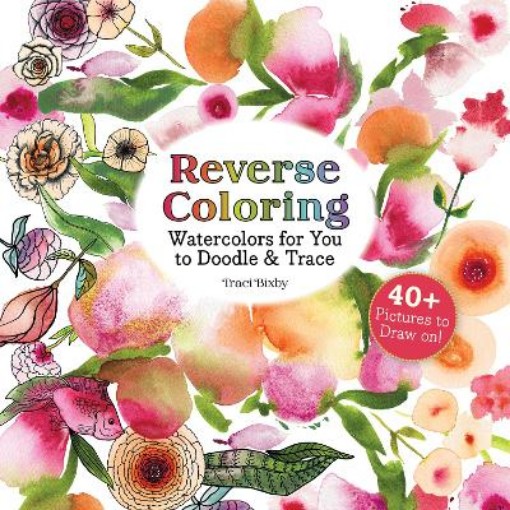 Picture of Reverse Coloring Watercolors for You to Doodle & Trace