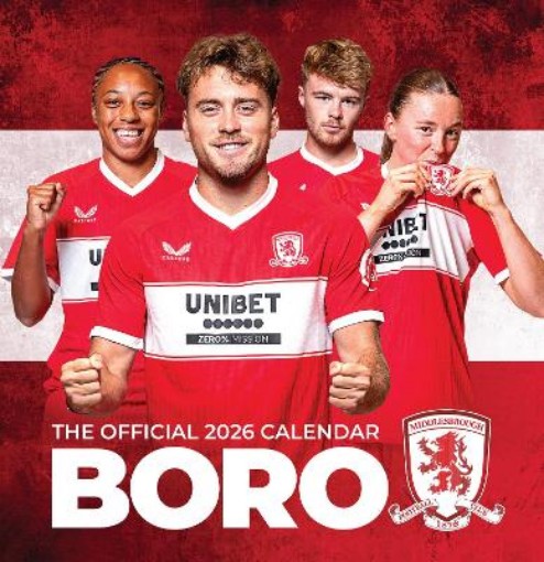 Picture of Official Middlesbrough Desk Calendar 2026