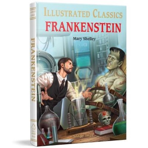 Picture of Frankenstein for Kids : illustrated Children Classics English Novel with Review Questions
