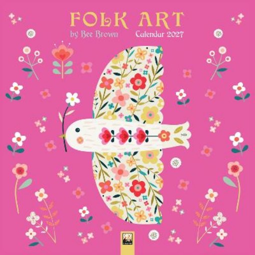 Picture of Folk Art by Bee Brown Wall Calendar 2027 (Art Calendar)