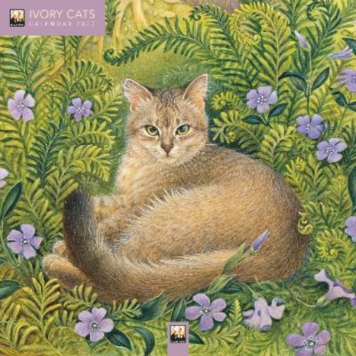 Picture of Ivory Cats by Lesley Anne Ivory Mini Wall Calendar 2027 (Art Calendar)