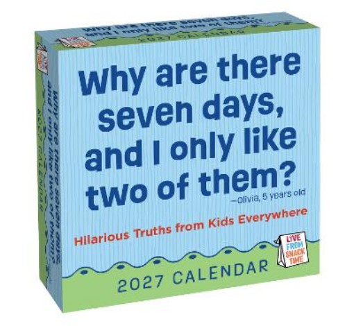 Picture of Live from Snack Time 2027 Day-to-Day Calendar