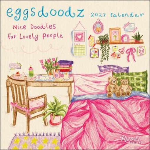 Picture of Eggsdoodz 2027 Wall Calendar (Includes Stickers)